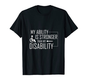Funny Wheelchair Shirt Awesome Disability Tshirt Amputee Tee