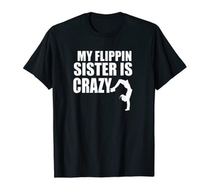 Brother Sister Gymnastics Tumbling Cute Gymnast Flip T-Shirt