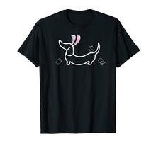 Load image into Gallery viewer, Easter Bunny Ears and Chicks Dachshund T-Shirt
