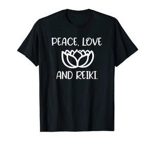 Lotus Peace Love Reiki T-shirts. Cool Style Tees