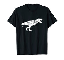 Load image into Gallery viewer, Mens Baby Announcement Shirt for Dad - Daddysaurus Gift

