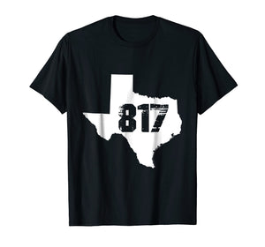 Fort Worth, Texas State 817 Area Code T-Shirt