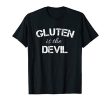 Load image into Gallery viewer, Gluten is Devil Funny Distressed Shirt Women Men
