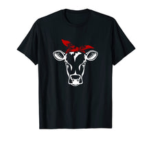Load image into Gallery viewer, Cute Funny Heifer Cow with Bandana T-shirt for Women's
