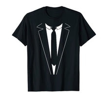 Load image into Gallery viewer, Stylish Business Casual Suit &amp; Tie T-Shirt Men Boys Kids
