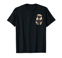Load image into Gallery viewer, Pug in pocket tee shirts
