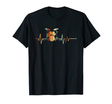 Load image into Gallery viewer, Vintage Drum Heartbeat T-shirt Funny Drummer Gift
