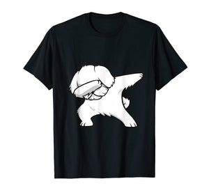 Funny Dabbing Maltese Dog Birthday Party Gift Shirt