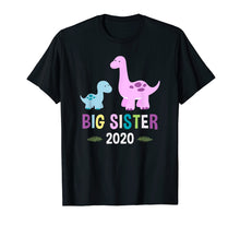 Load image into Gallery viewer, Big Sister Shirt 2020 Brontosaurus Dinosaur T-Shirt
