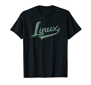 Linux IT Systems Engineer Nerd Geek Throwback T Shirt