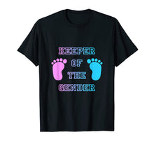 Load image into Gallery viewer, Gender Reveal Shirt - Keeper of the gender - Party Supplies
