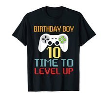 Load image into Gallery viewer, Kids Level 10 Unlocked T-Shirt 10th Video Gamer Birthday Gif
