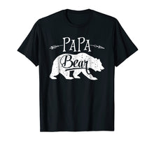Load image into Gallery viewer, Papa Bear T shirt Fathers Day Family Matching Couple Men Tee
