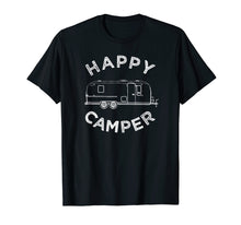 Load image into Gallery viewer, Happy Trailer Camper T-Shirt, Retro Camping Caravan Tee
