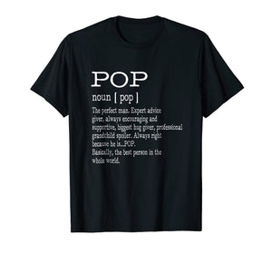 Pop Definition Grandpa Father's Day Gifts - Men T-Shirt