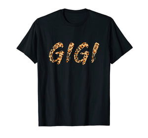 Gigi T-shirt grandma Gift Gigi shirt Womens Animal Print Tee