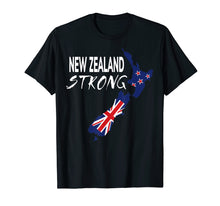 Load image into Gallery viewer, New Zealand flag t shirt; New Zealand Strong flag t shirt;
