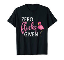 Load image into Gallery viewer, Funny Pink Flamingo Shirt Zero Flocks Given Summer Beach
