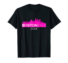 Load image into Gallery viewer, Boston Skyline Shirt - Tshirt - Pink
