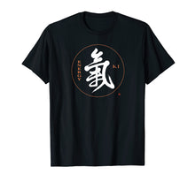 Load image into Gallery viewer, Aikido T-shirt, Reiki T-shirt, Energy / Ki Kanji Calligraphy
