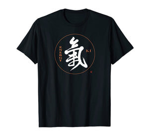 Aikido T-shirt, Reiki T-shirt, Energy / Ki Kanji Calligraphy