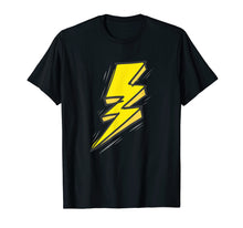 Load image into Gallery viewer, Jagged Yellow Lightning Strike Bolt T-Shirt
