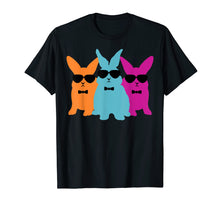 Load image into Gallery viewer, Hipster Easter Bunny Cool Rabbits With Shades Retro T-Shirt
