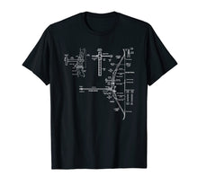Load image into Gallery viewer, Cool Archery Tees - Bow Design Blueprint T-Shirt
