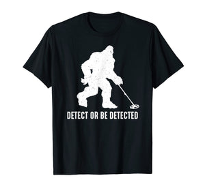 Funny Bigfoot Metal Detecting t-shirt with distressed look