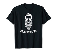 Load image into Gallery viewer, Mens Beer&#39;d Hop Beard Bearded Beer Drinkers Tshirt for Men

