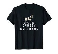 Load image into Gallery viewer, Funny Save The Chubby Unicorns French Bulldog Tshirt
