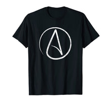 Load image into Gallery viewer, Atheism Symbol T-Shirt Distressed Atheist Shirt
