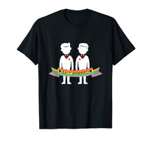 Load image into Gallery viewer, Gay Couple Shirt Just Married Rainbow LGBT Wedding Gift
