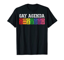 Load image into Gallery viewer, Mens Gay Agenda T-Shirt Pride Love LGBT Tee
