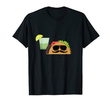 Load image into Gallery viewer, Taco Time T-Shirt - Funny Sunglasses Burrito Mexican Food
