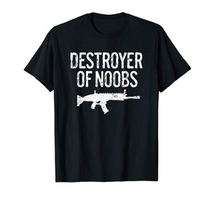 Gamer Shirt Destroyer of Noobs Gaming Shirt