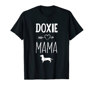 Doxie Mama T-Shirt Funny Dachshund Dog Lover Gift Shirt