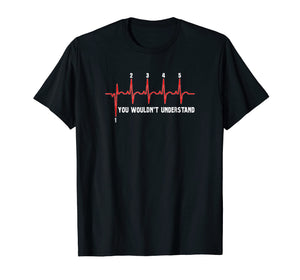 Motorcycle Shirt - Heartbeat Motorcycle Shirt - 1 Down 5 up