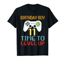 Load image into Gallery viewer, Kids Level 11 Unlocked T-Shirt 11th Video Gamer Birthday Gif
