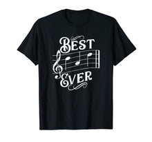 Load image into Gallery viewer, Mens Best Dad Ever Music Notes Funny Father&#39;s Day Gift T-Shirt
