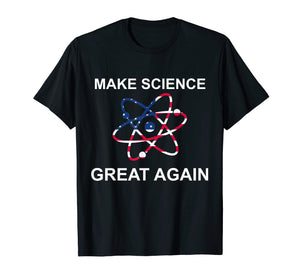 Make Science Great Again T-Shirt America Flag Teacher Shirt