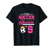 Load image into Gallery viewer, Girls Soccer Shirt - 9th Birthday
