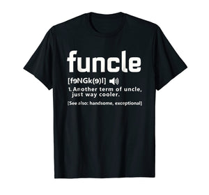 Mens Funcle Definition T-shirt Proud Gift For Uncle