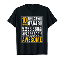 Load image into Gallery viewer, 10th Birthday Gift 10 Years Old Being Awesome Shirt for Boys
