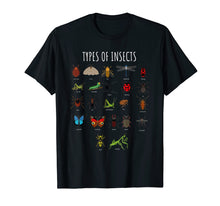 Load image into Gallery viewer, Bug T-Shirt - Bug Identification Types Of Insects Tee
