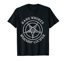 Load image into Gallery viewer, Mens Sigil of Baphomet T-Shirt with Goat Head
