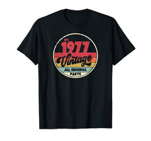 Load image into Gallery viewer, 1977 Vintage T Shirt, Birthday Gift Tee. Retro Style Shirt.
