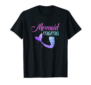 Mermaid Mom Mother's Day Tshirt Mermom Bridesmaid Party Gift