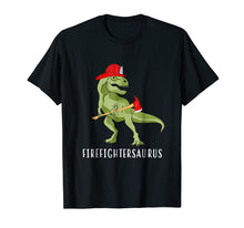 Load image into Gallery viewer, Firefightersaurus Firefighter-a-Saurus Firefighter T-Shirt

