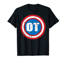 Load image into Gallery viewer, Captain OT Shield Occupational Therapy- OT OTA T Shirt
